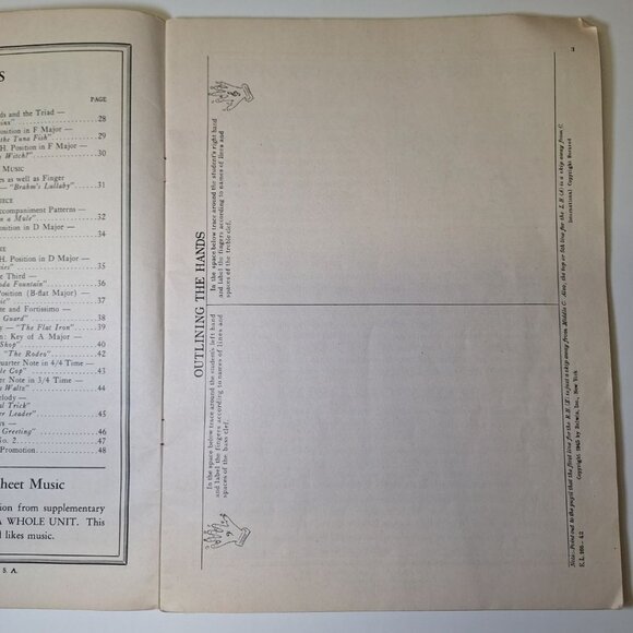 Piano Course Red Book A Schaum Music Vintage Education Teach 1945 Frank Learning - Picture 7 of 12
